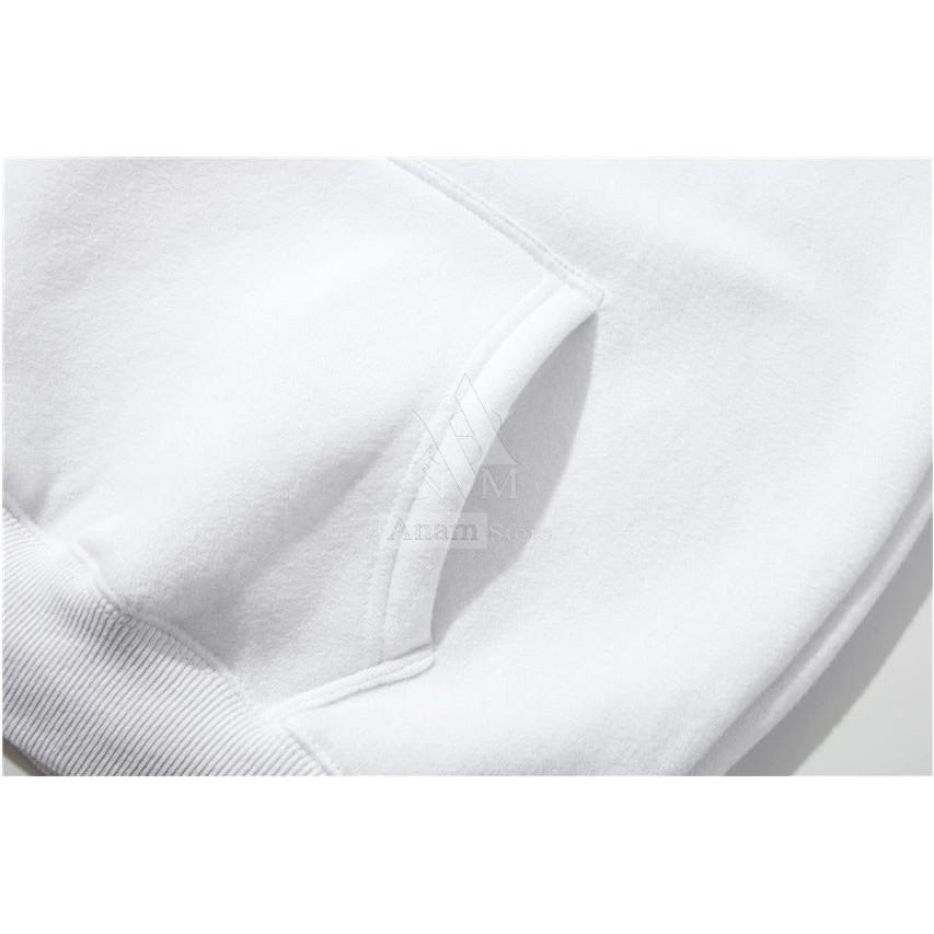 Áo Hoodie Nam Nữ, Trơn, Vải Nỉ Ngoại, Anam Store