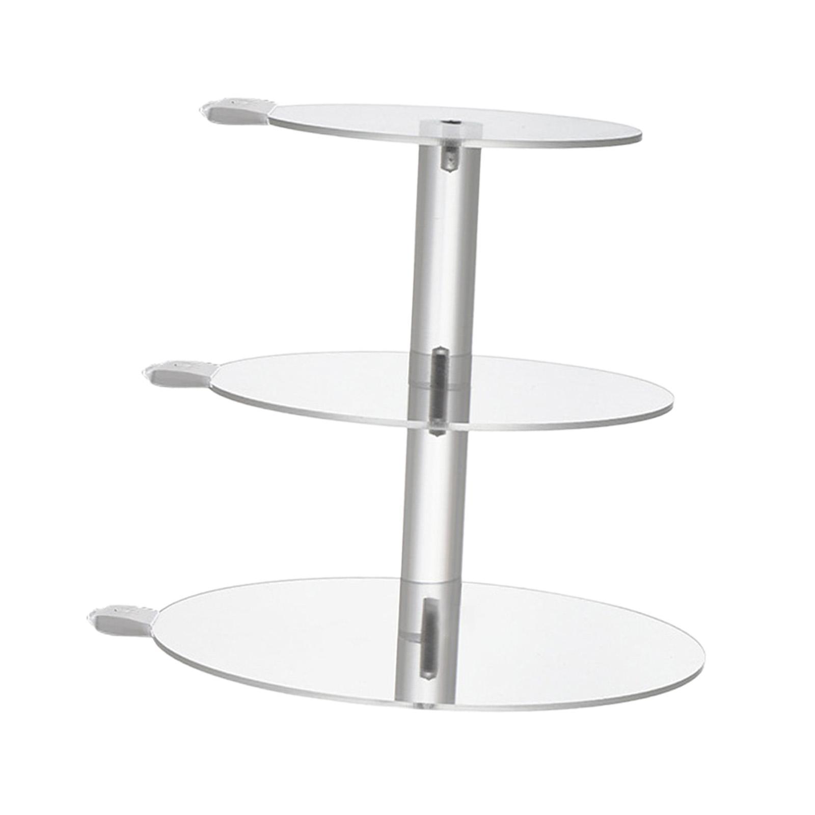 Cake Stand 3 Tier Cupcake Holder with Light Riser Display Stand Party Decor Acrylic Cupcake Stand Dessert Stand for Table Event Cookie Cake