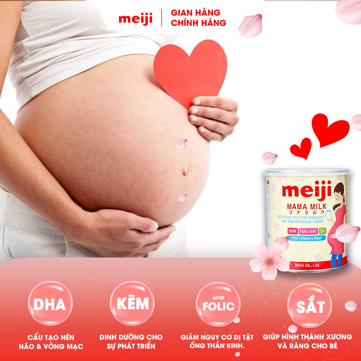 Thực Phẩm Bổ Sung Meiji Mama Milk - Nhập khẩu chính hãng (350g)