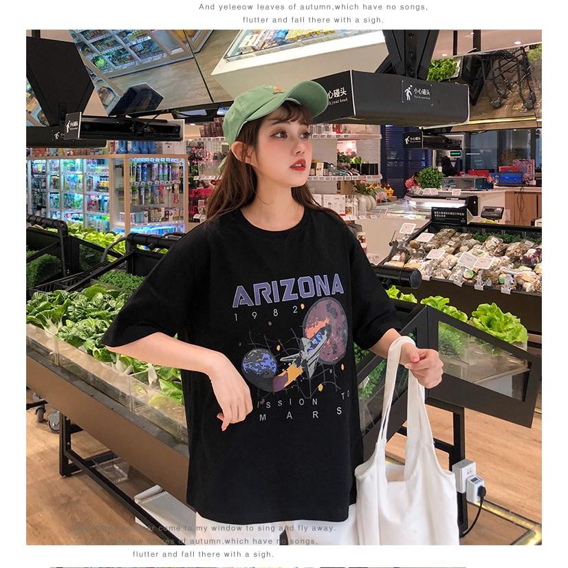 Áo thun tay lỡ form rộng ARIZONA ulzzang couple nam nữ UNISEX