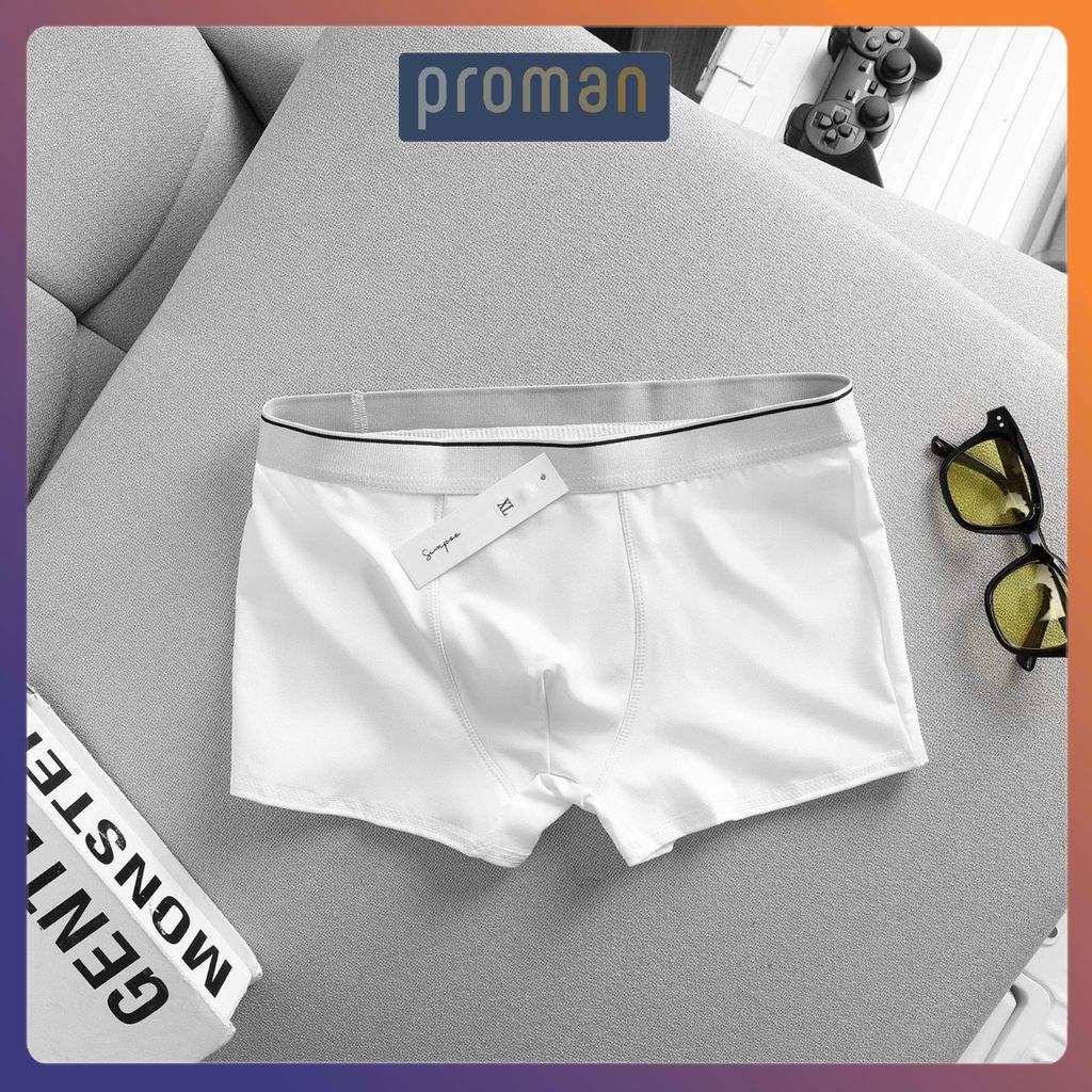 Quần lót nam thun lạnh cao cấp xuất Nhật xịn, quần sịp đùi nam boxer siêu co dãn kháng khuẩn SDN01 - PROMAN