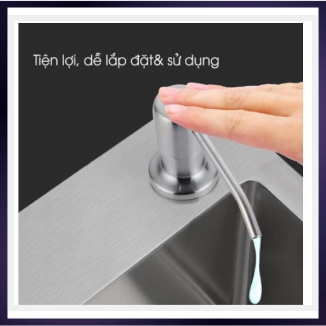 Bộ vòi xịt nước rửa chén gắn bồn rửa tự bơm hút dầu rửa bát với ống dẫn silicon dài 1,2m giúp kệ bếp đẹp và gọn gàng