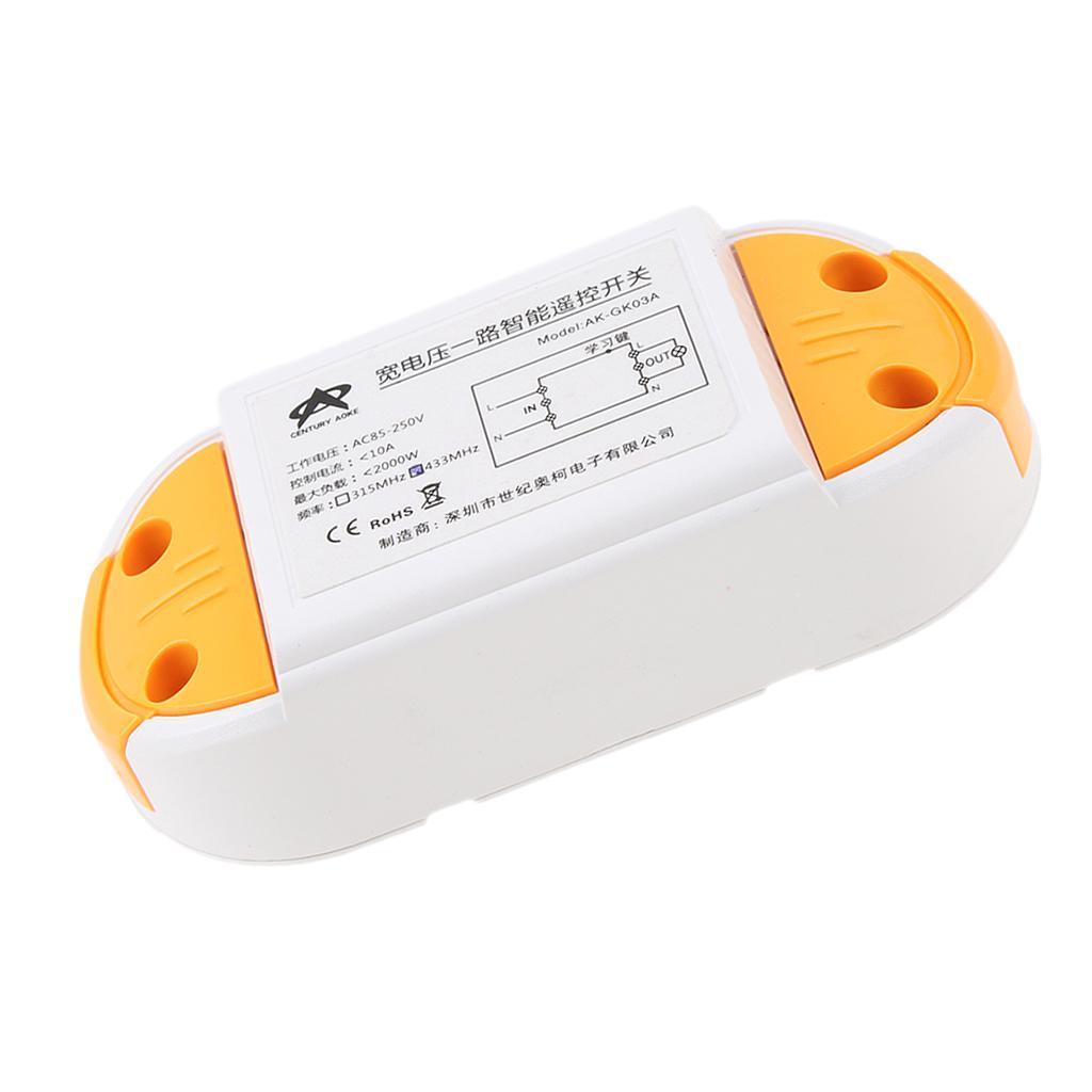 1pcs 315Mhz Wireless Remote Control Switch AC85 - 250V Relay Receiver Module