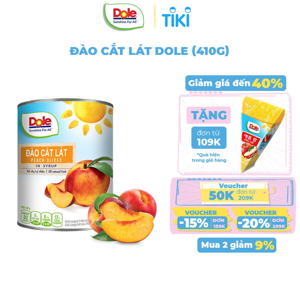 Đào Cắt Lát Dole (410g)