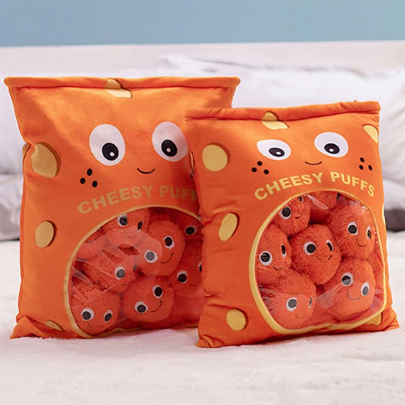 6/9 Chiếc Túi Nhảm Puffs Đồ Chơi Nhồi Bông Mềm Ăn Sáng Tạo Gối Sang Trọng Puff Đồ Chơi Trẻ Em đồ Chơi Sinh Nhật Quà Tặng Giáng Sinh