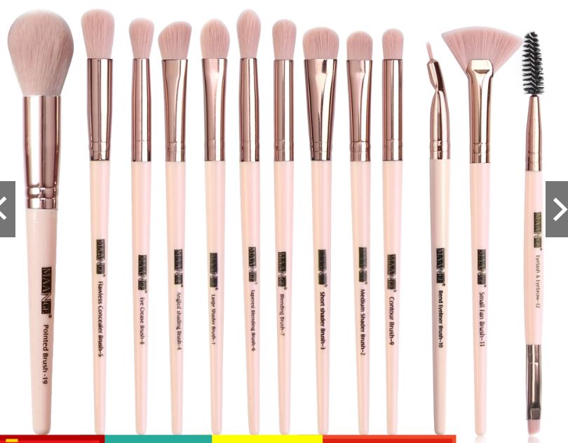 Bộ Cọ Trang Điểm 11 Món, Bộ Cọ Makeup Cao cấp Chuyên Nghiệp HIADATI - Tặng Kèm Túi