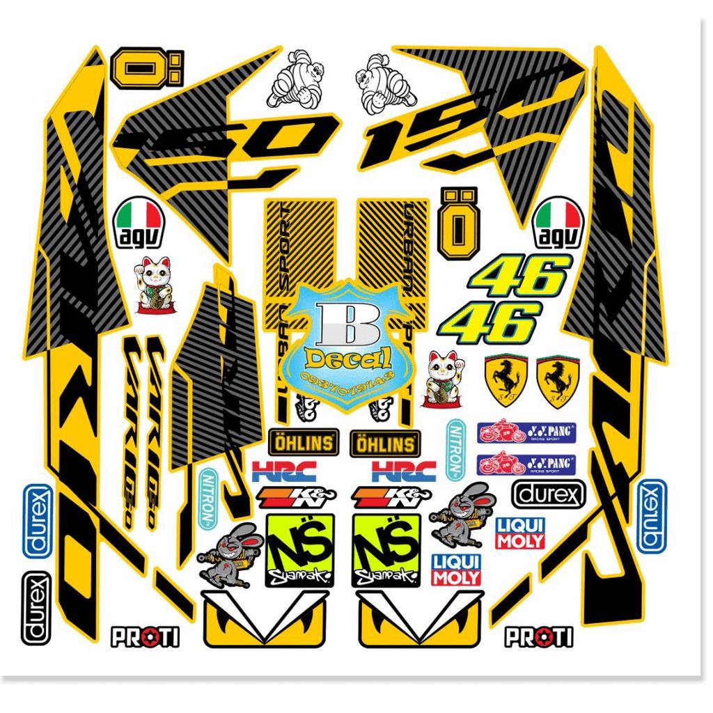 Tem rời vario 150 indo vàng