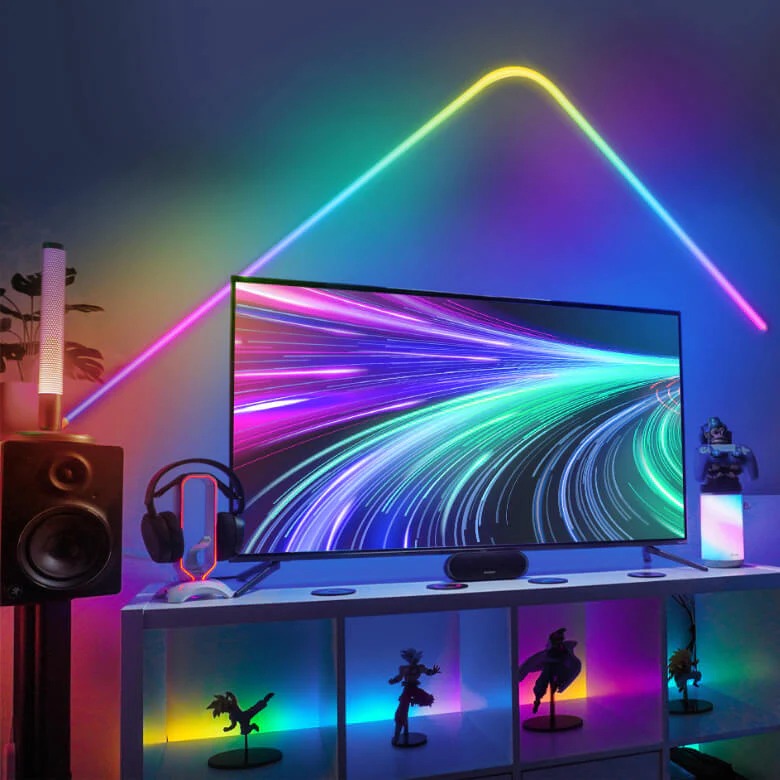 Dây Đèn LED RGBIC tạo hình dán tường Govee Neon LED Strip Light H61A0 (3M) | Hiệu ứng nhấp nháy, chạy đuổi mượt mà