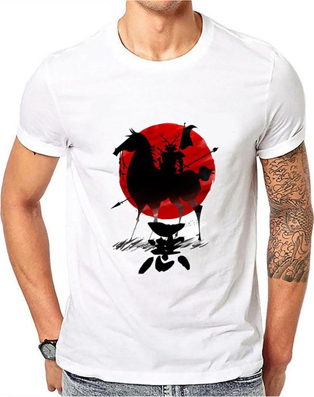 Áo thun Samurai Warriors White T-Shirt Unisex nam nữ ngầu