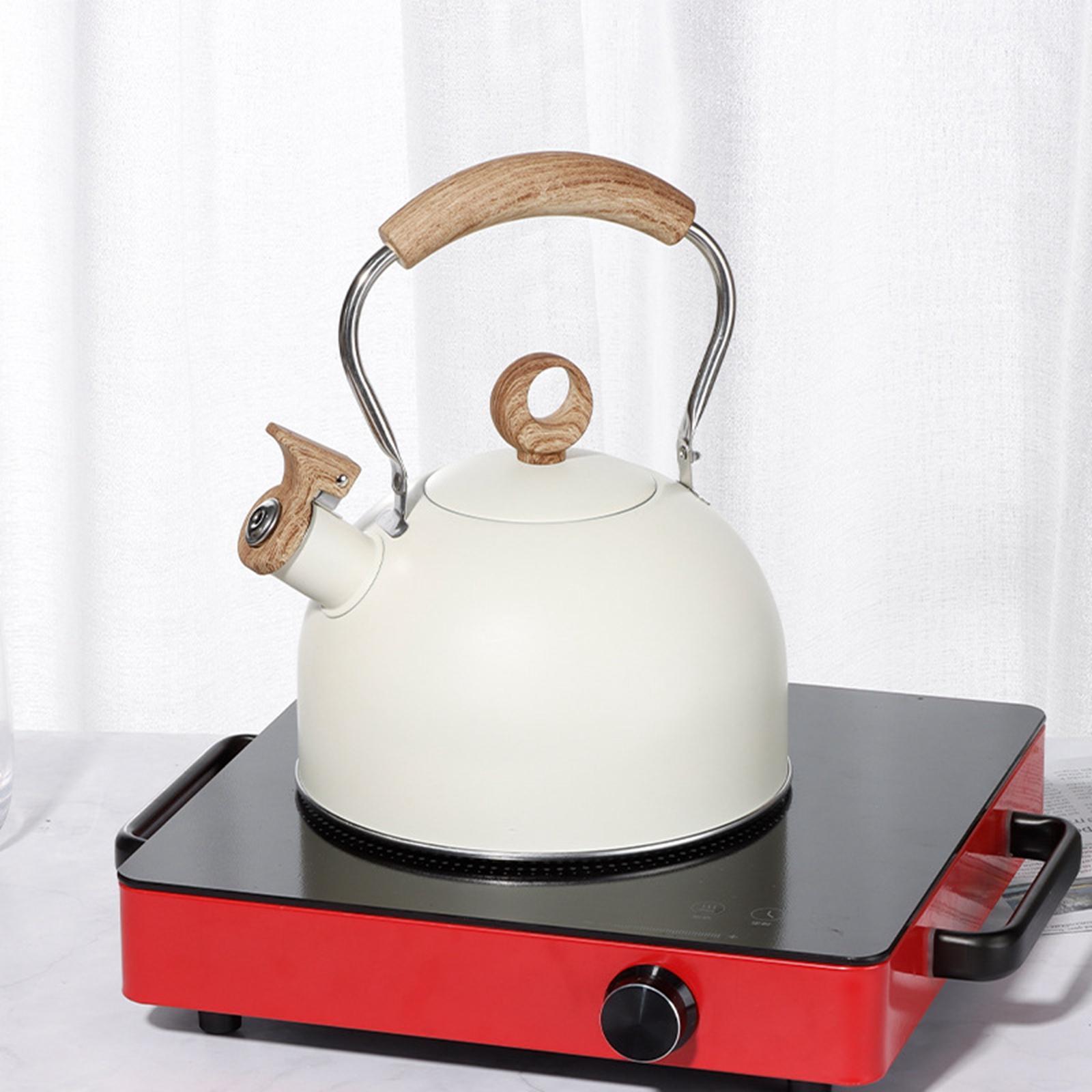 Stainless Steel Tea Kettle Stovetop Whistling Tea Kettle for Electric Pottery Stove