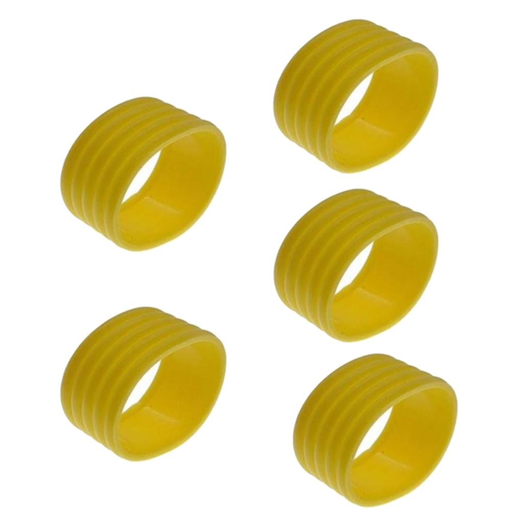 20 Pieces Racquet Grip Ring Badminton Silicone Handle Fix Ring with 4 Color