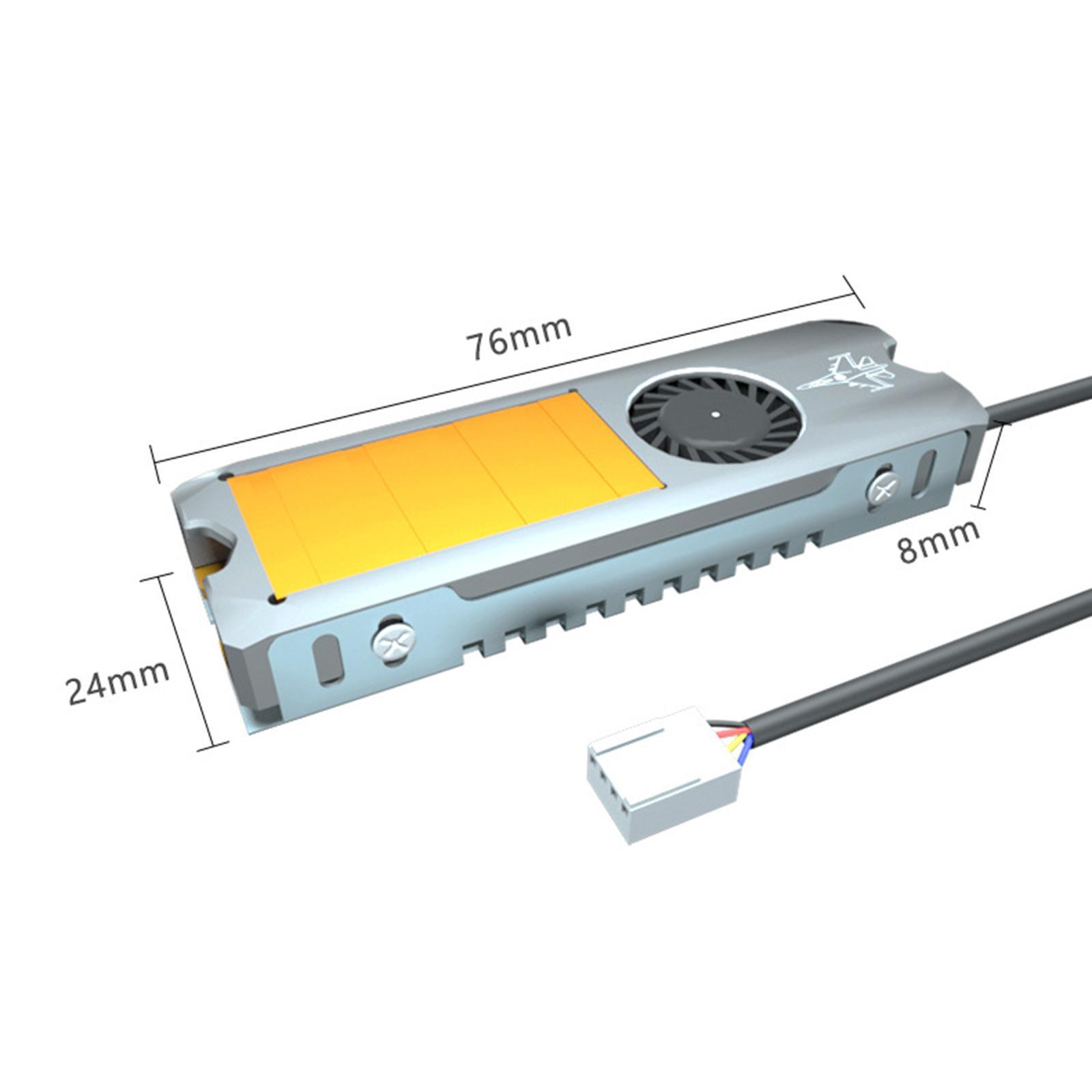 M.2 SSD Heat Sink 2280 HDD with Silicone Pad Aluminum Alloy