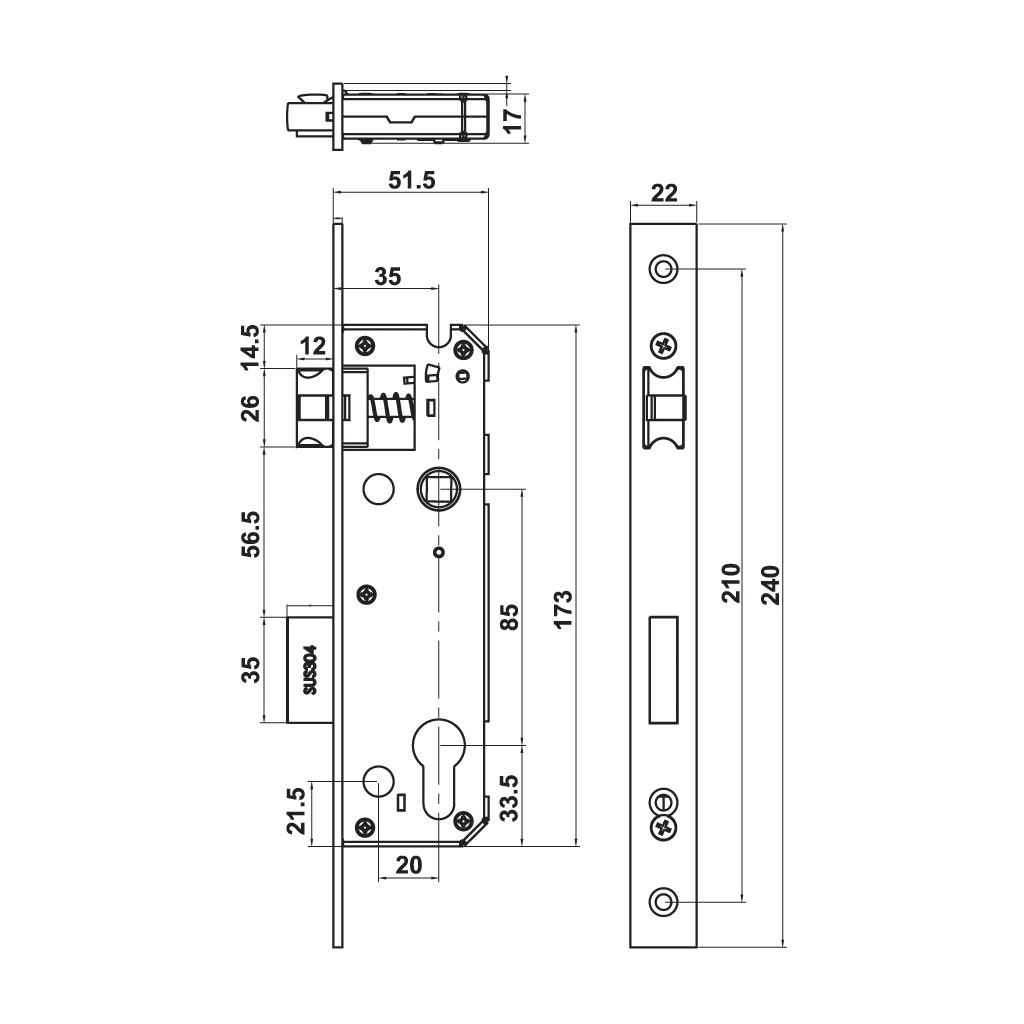 Khóa điện tử cửa nhôm Hafele DL6600 - 912.20.145