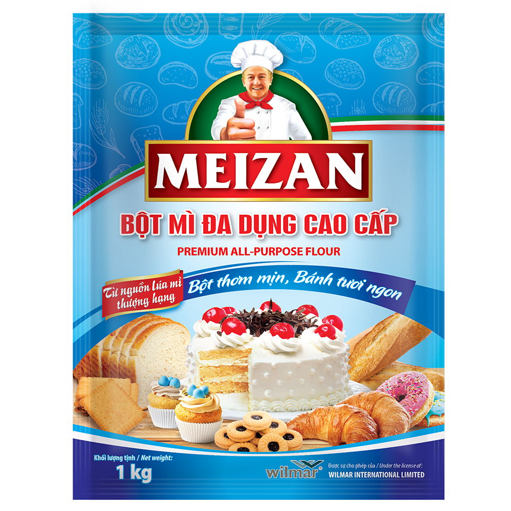 Thùng Bột mì đa dụng Meizan 1kg