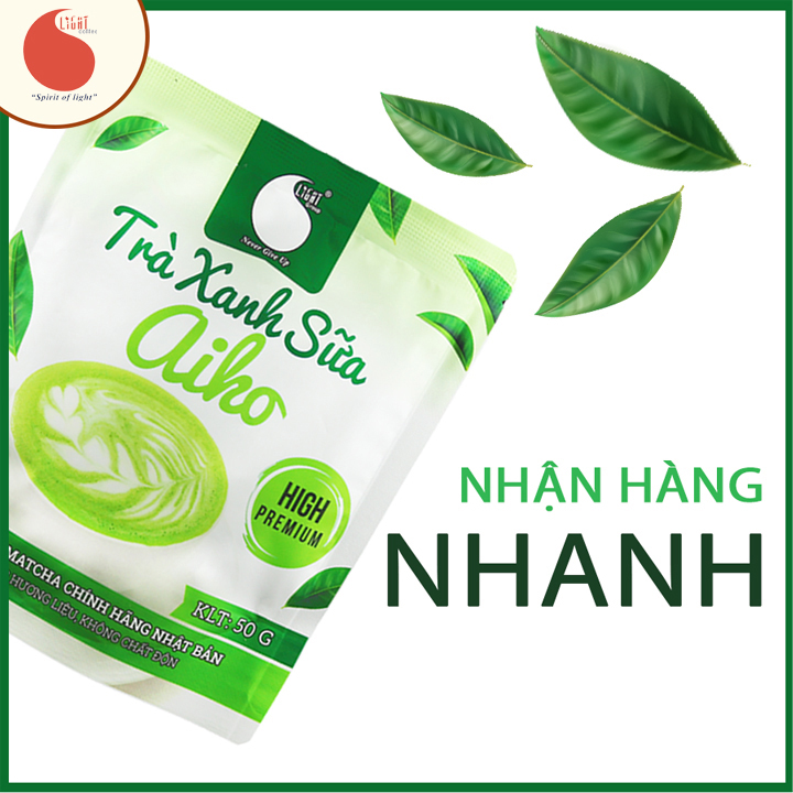 Bột Trà Xanh Matcha Sữa thơm ngon đặc biệt , sản xuất từ Matcha Nhật Bản chính hãng , Matcha của người ghiền trà xanh Nhật , không hương liệu , an toàn cho sức khỏe , Gói 50G