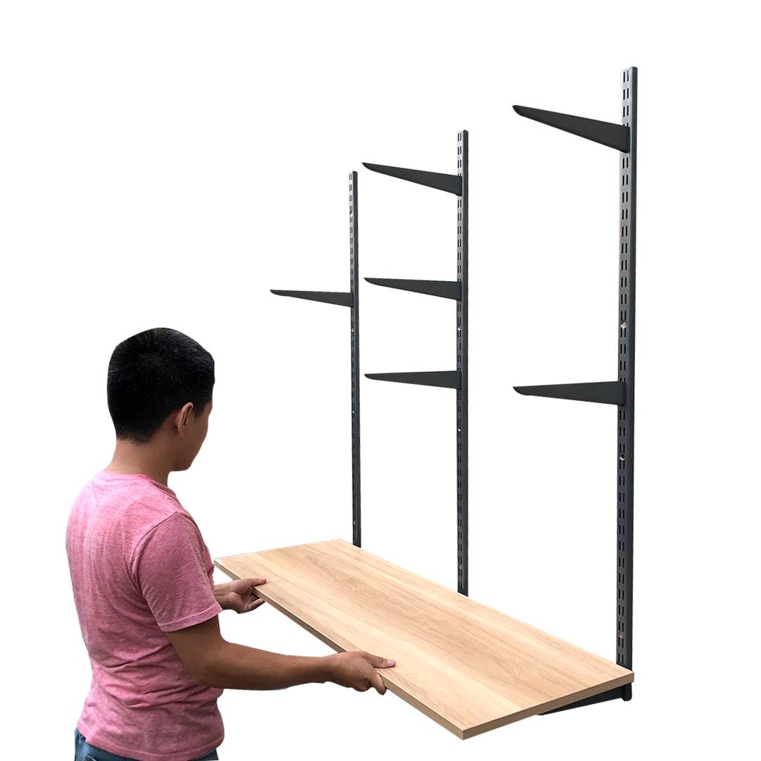 Kệ Ray Tường SMLIFE Railshelf Kiêm Bàn Làm Việc RTH120 - Kệ Treo Tường Tùy Biến Kích Thước &amp; Vị Trí Hiện Đại Cho Căn Hộ Nhỏ