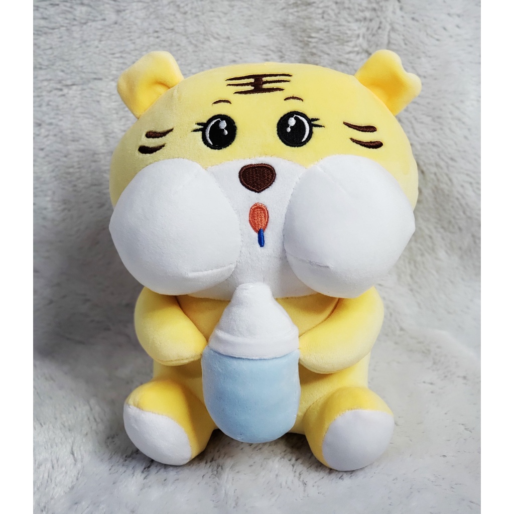 Gấu Bông Hổ Ôm Bình Sữa, Cọp Ôm Bình Sữa Dễ Thương (25cm---&gt;80cm) Vải Miniso Siêu Mềm Mịn, An Toàn, Hàng Cao Cấp Loại 1