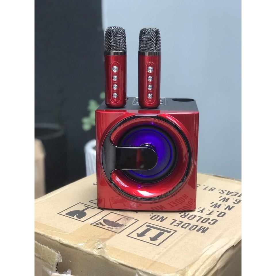 Loa Bluetooth Karaoke Su-Yord YS207 kèm 2 micro không dây