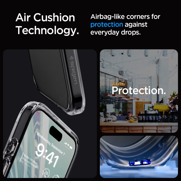 Ốp Lưng Spigen Ultra Hybrid Crystal Dành Cho iPhone 15 Pro/ 15 Pro Max Mỏng Nhẹ Nhưng An Toàn Cho Điện Thoại Hàng Chính Hãng