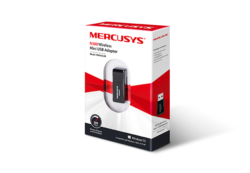 USB Wi-Fi Mini Mercusys MW300UM- Hàng chính hãng