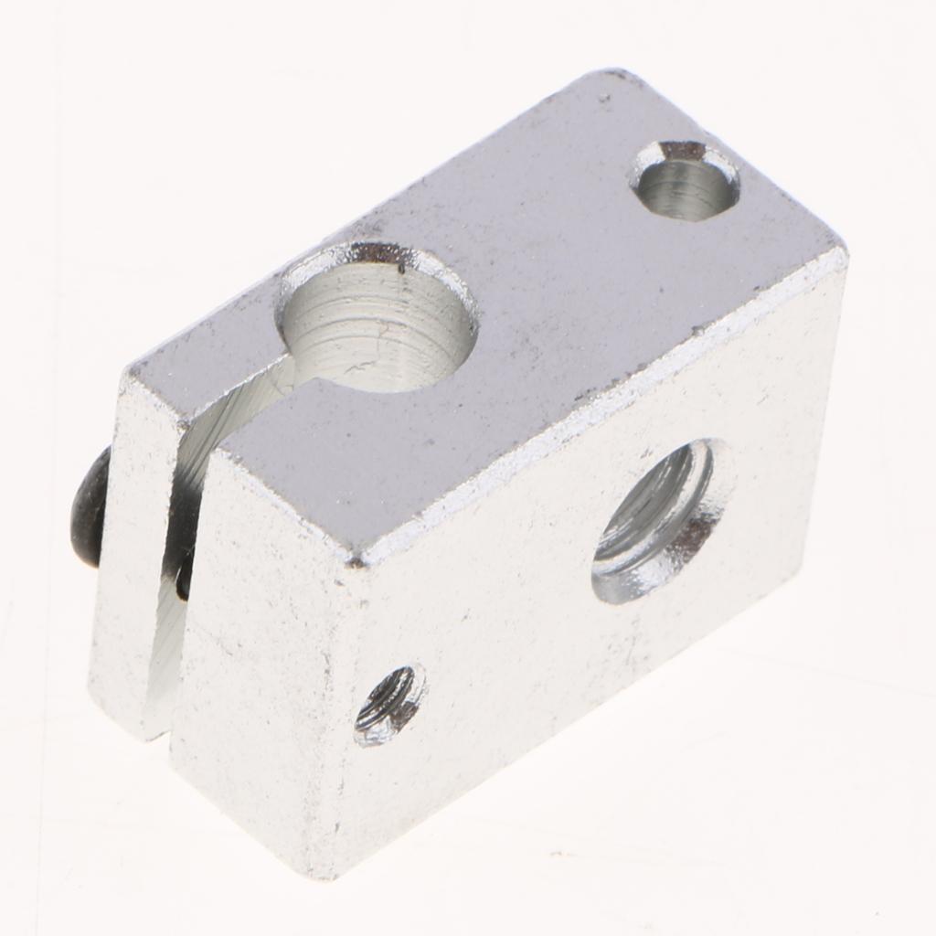 V6 Aluminum Heater Block M6 Nozzle for MK7 MK8 3D Printer Extruder Hot End Heating Block