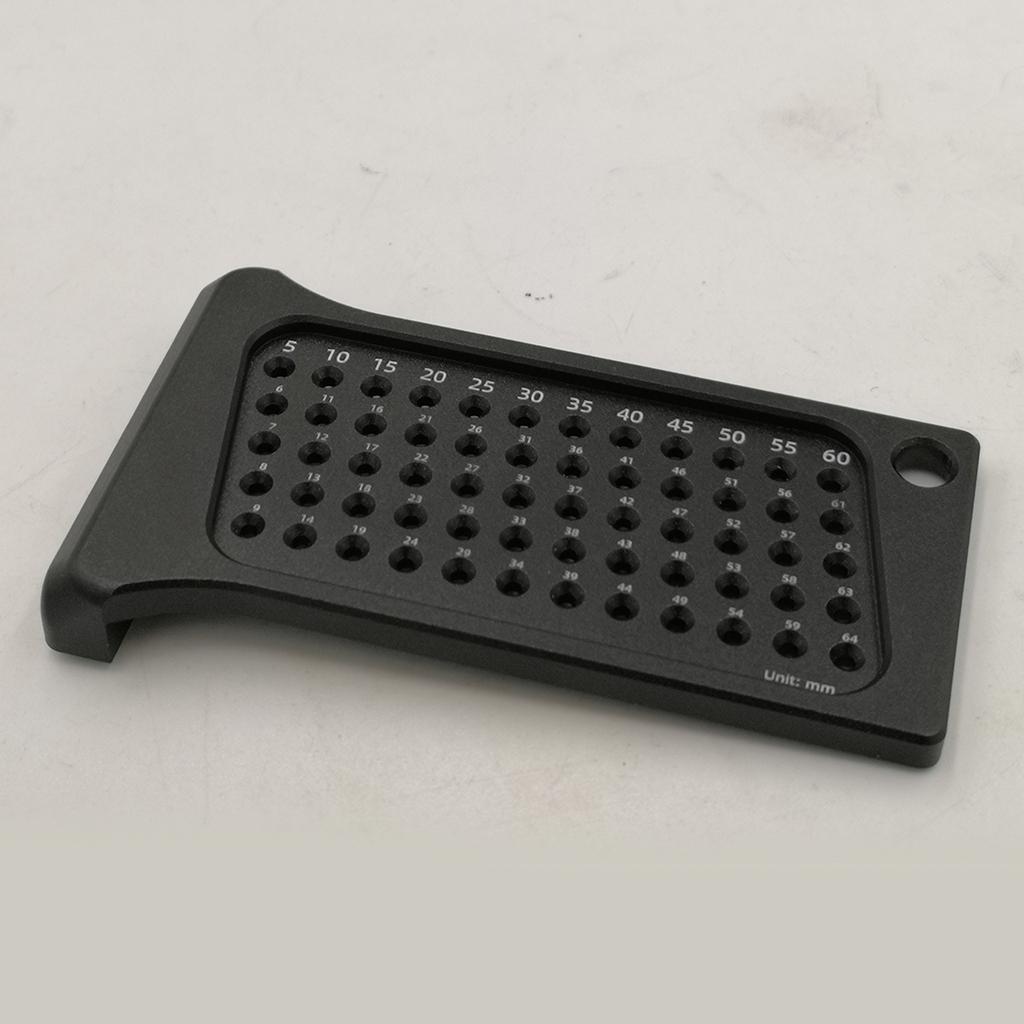 Aluminium Woodworking Scriber Ruler T Type Ruler Measuring Scriber Black