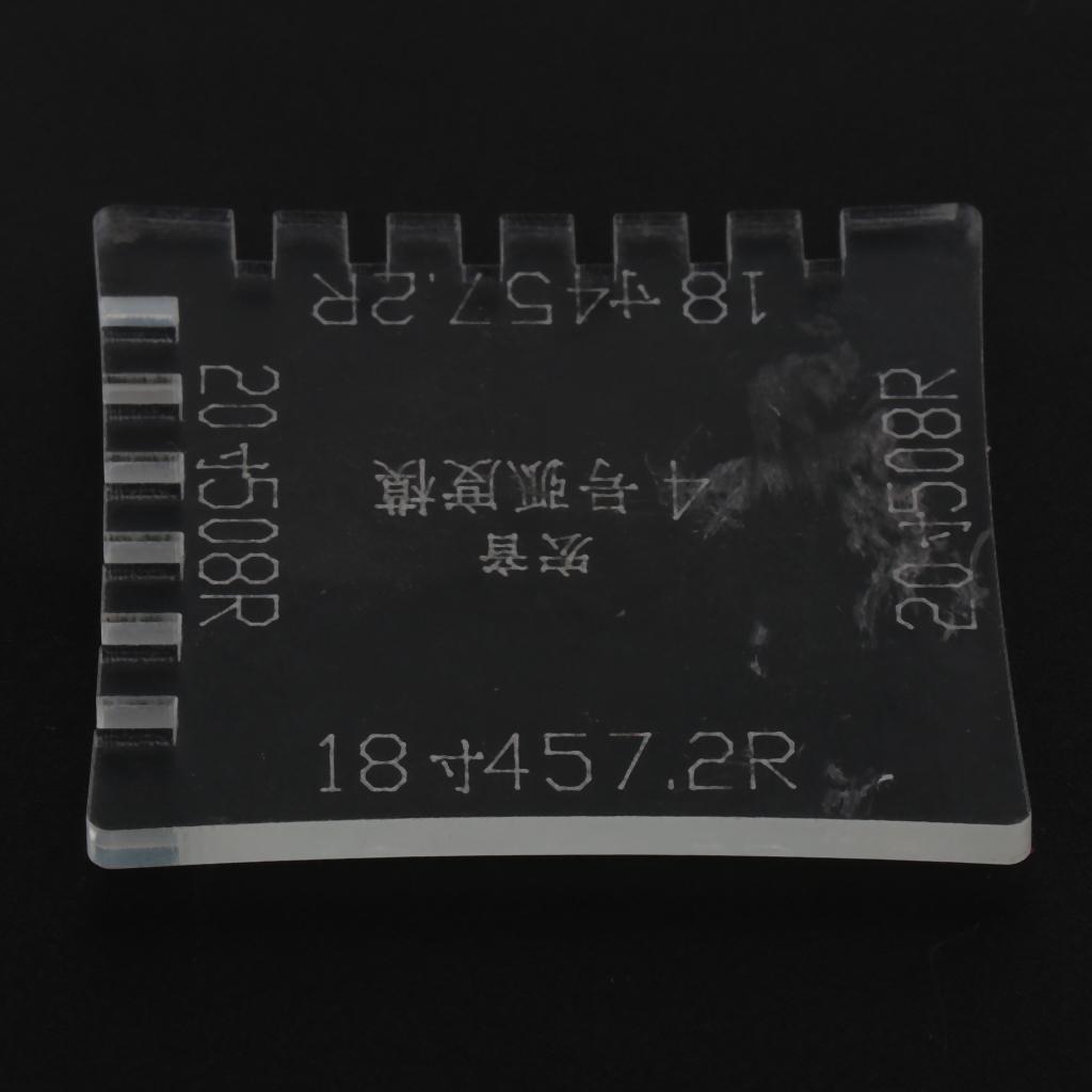 Acrylic Guitar Fingerboard Fretboard Ruler Measuring Tool