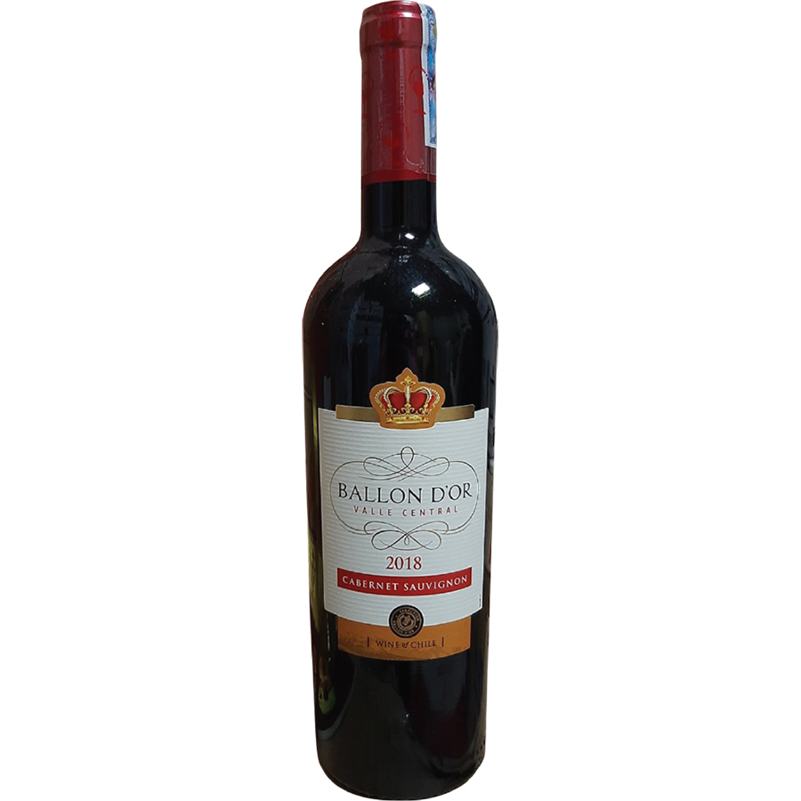 Rượu Vang Đỏ Ballon D'OR Cabernet Sauvignon Varietal 750ml 13% - 15% - Không Hộp