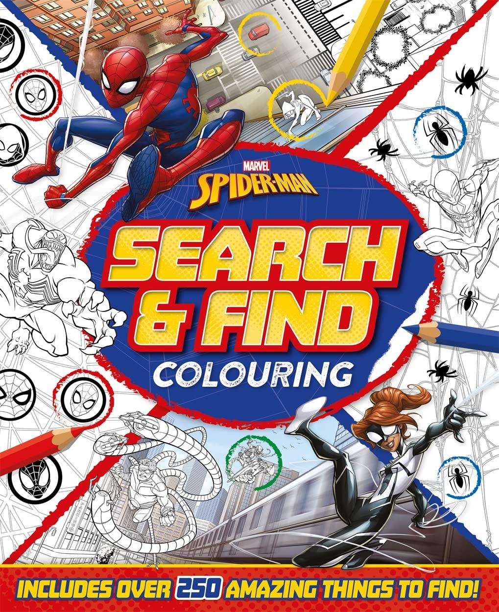 Marvel Spider-Man: Search &amp; Find Colouring