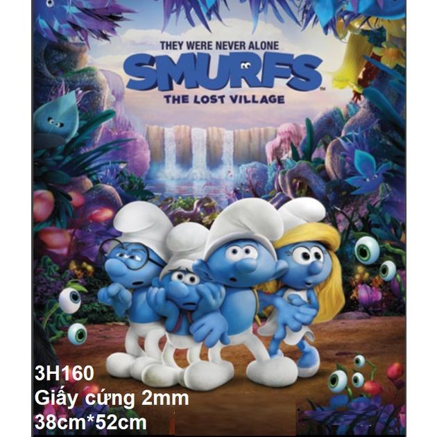 Tranh ghép hình 300 mảnh Làng xì trum - jigsaw puzzle Smurfs 300 pieces