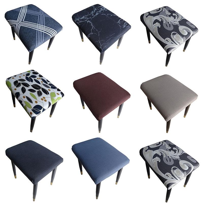 Nordic Spandex Chair Cover Stretch Ottoman Slipcover Home Furniture Protector