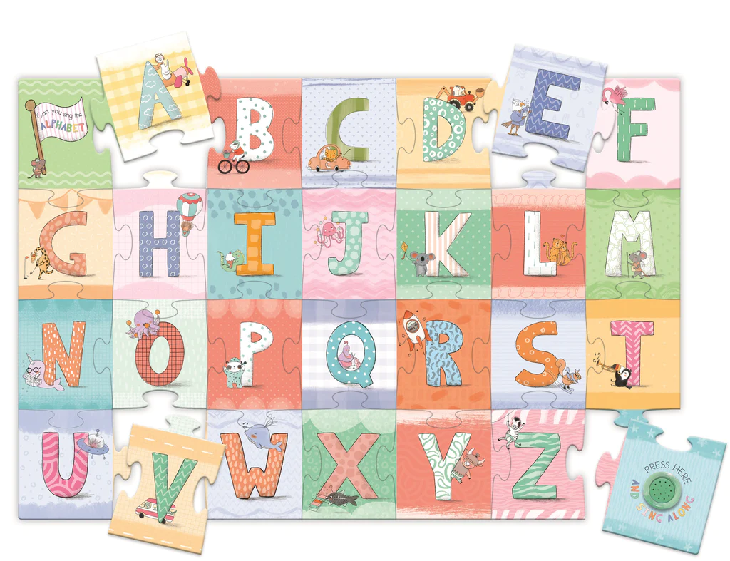 Musical Floor Puzzle - My First ABC (28 Giant Pieces)