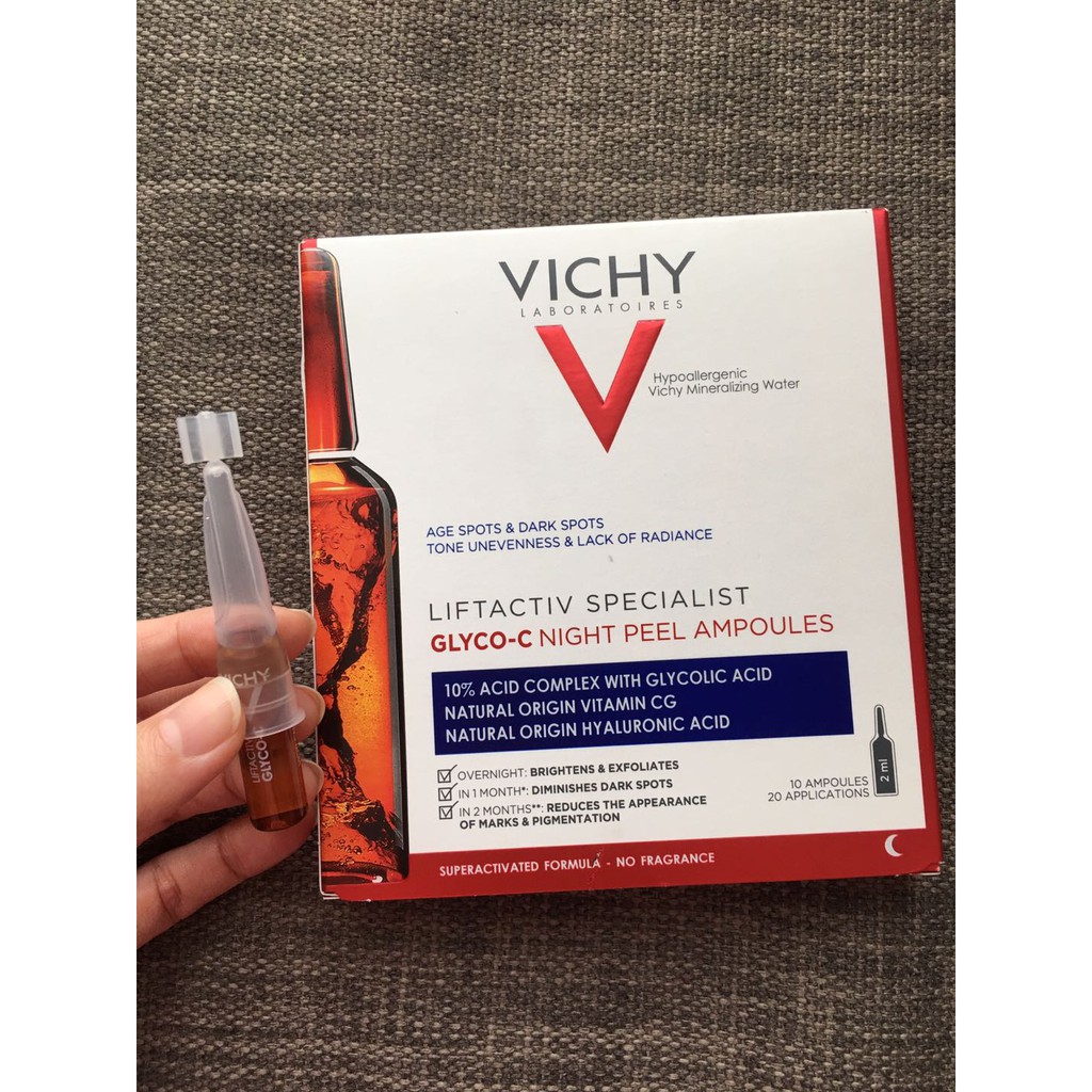 Tinh chất cô đặc Liftactiv Specialist Ampoule Glyco c giúp dưỡng sáng da, mờ thâm nám ban đêm 2ML x 10/Hộp