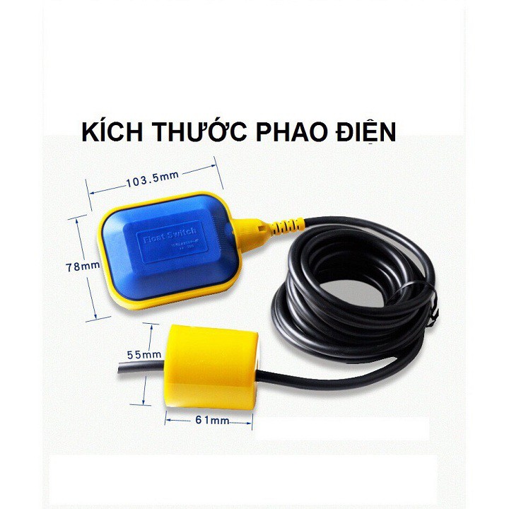 Phao Điện Bơm Nước Chống Cạn Chống Tràn 2m 3m 4m