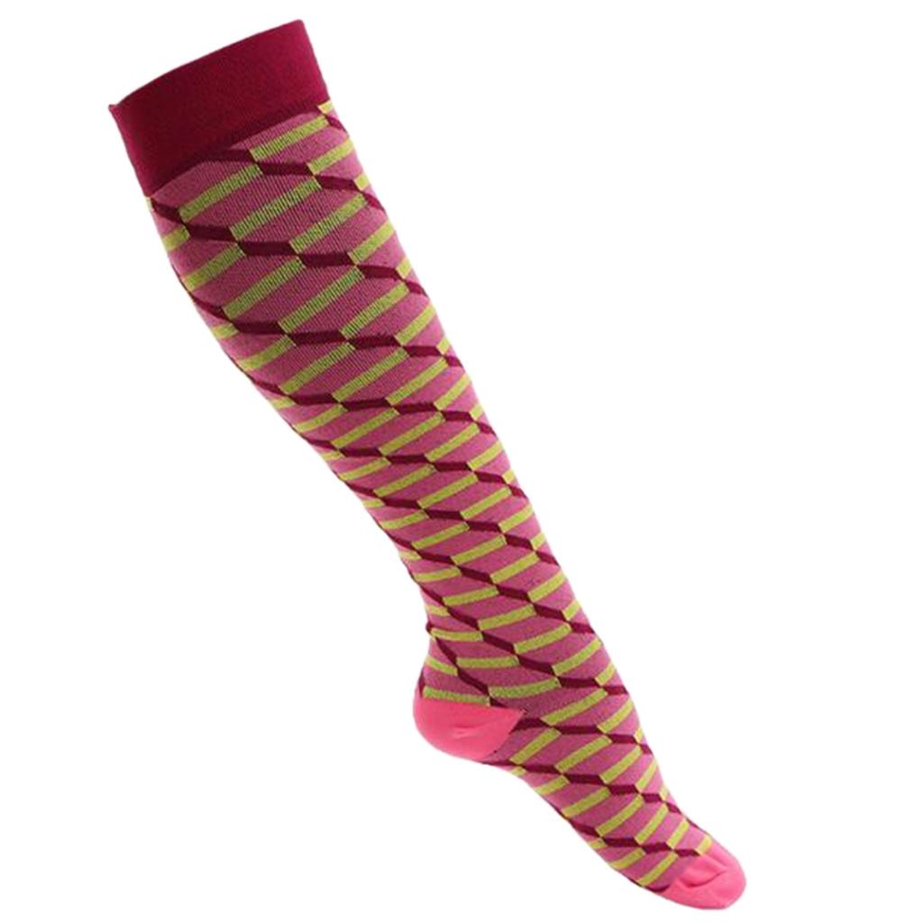 1 Pair Women Running Sports Leg Support Sleeves Compression Socks M S 01