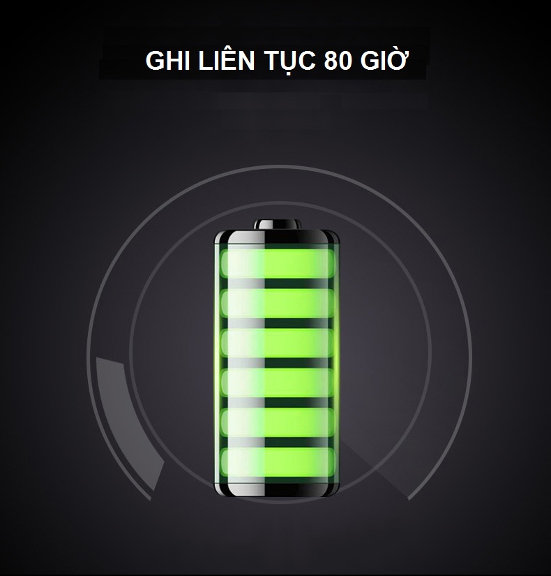 SOAIY Máy Ghi Âm Chuyên Nghiệp Cao Cấp GH-500 8GB - Digital Voice Recorder - Hàng Nhập Khẩu
