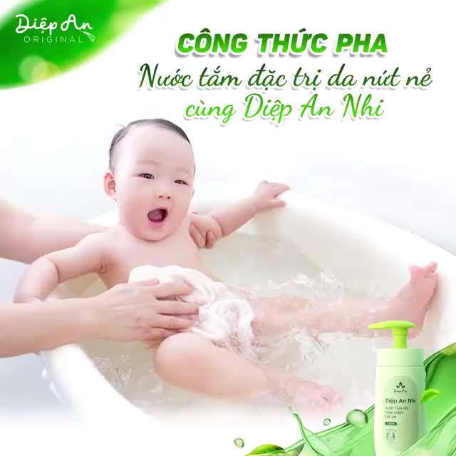 Nước tắm thảo dược Diệp An Nhi - DK Pharma - Chai 220ml