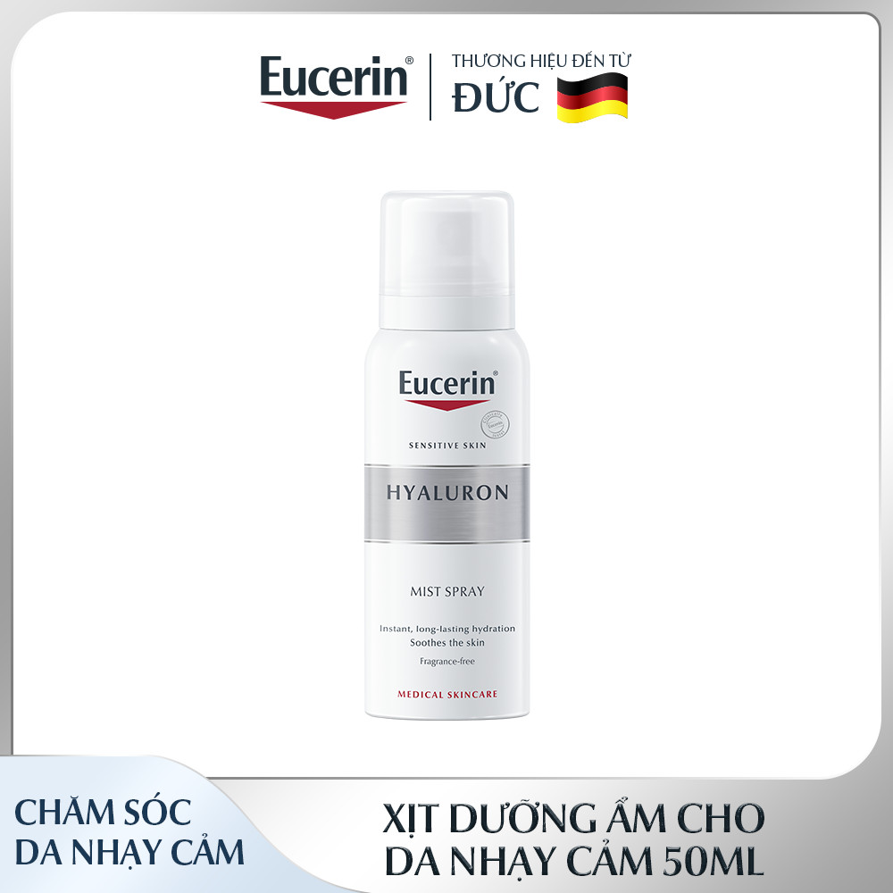 Xịt dưỡng ẩm & giảm nếp nhăn Eucerin Hyaluron Mist Spray 50ml