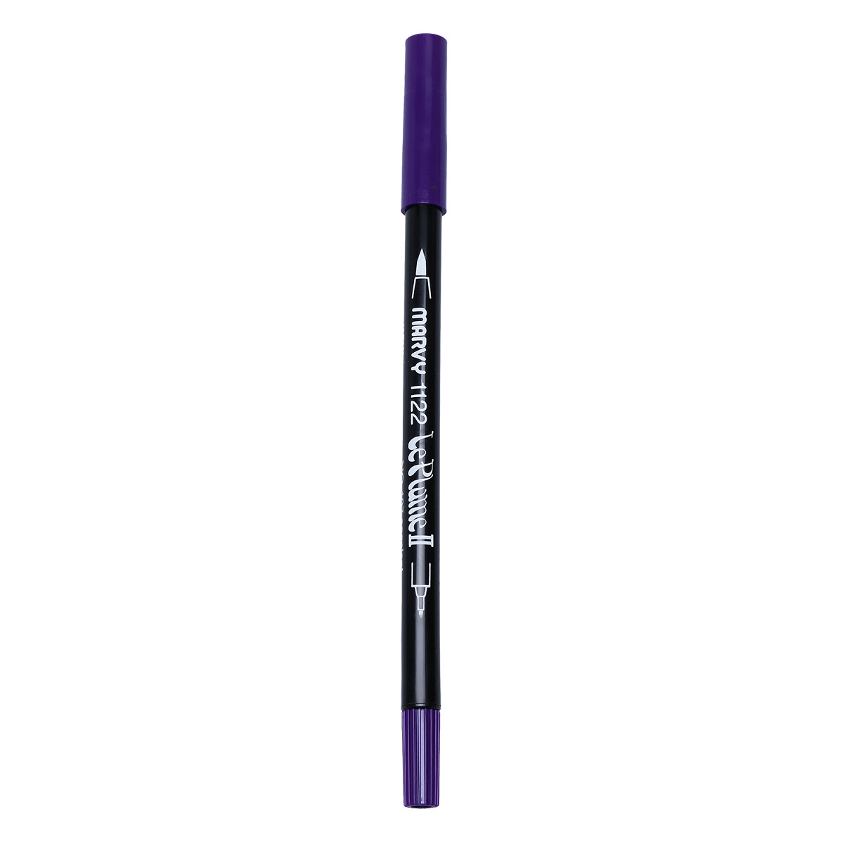 Bút lông hai đầu màu nước Marvy LePlume II 1122 - Brush/ Extra fine tip - Eggplant (107)