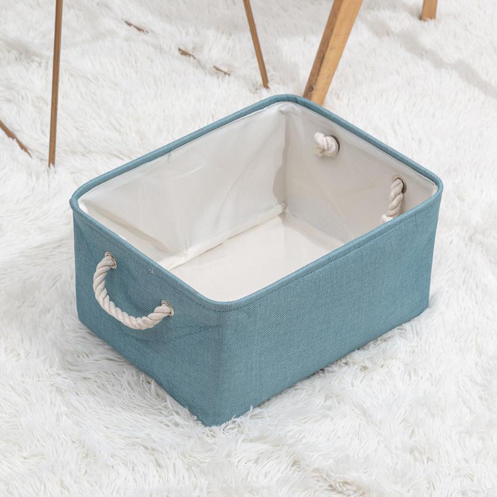 2X Fabric Storage Basket Collapsible Waterproof Toy Organizer Large Storage Bin