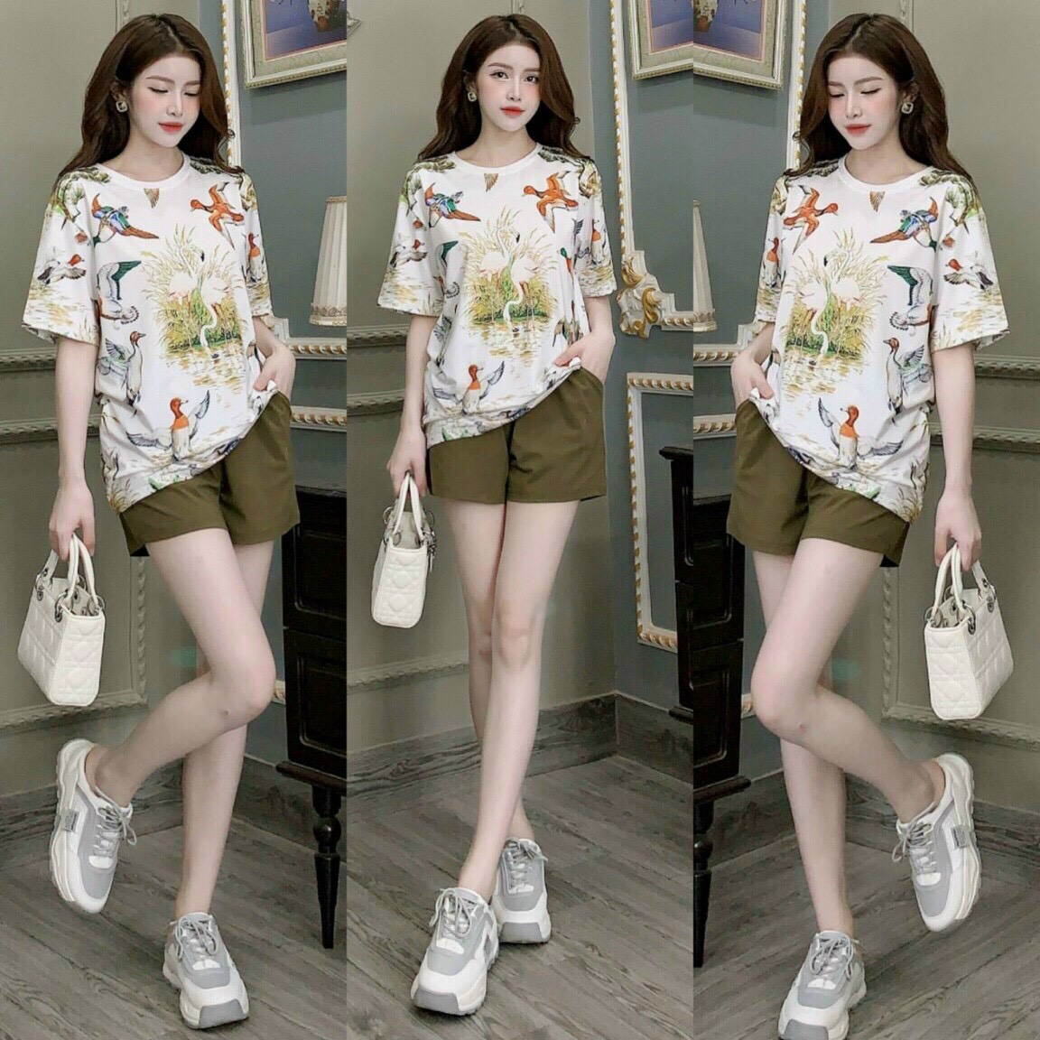 Sét Bộ FOM Rộng Phối Họa Tiết