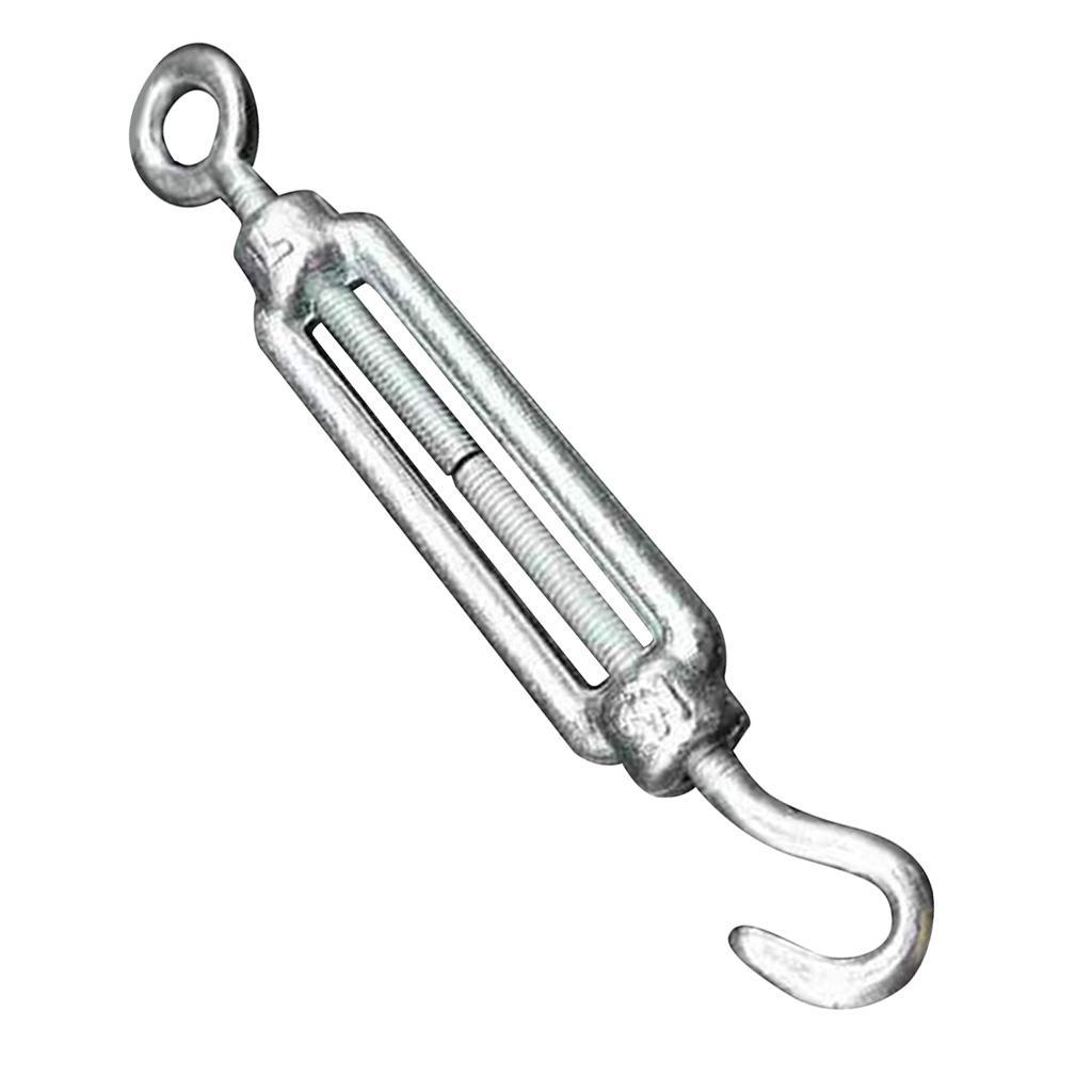 0.39 '' TURNBUCKLE 304 Stainless Steel Hook & Eye Turnbuckle Hook Wire Silver