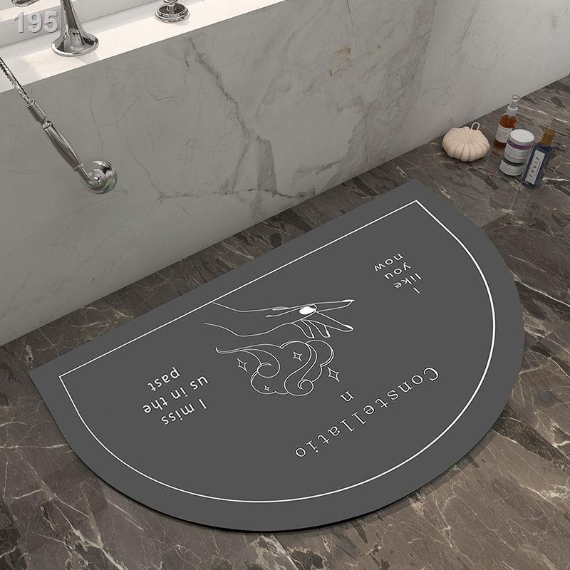 Đệm bùn tảo cát sang trọng nhẹ chống trơn trượt sàn khô nhanh thảm phòng tắm thấm nhà vệ sinh cửa