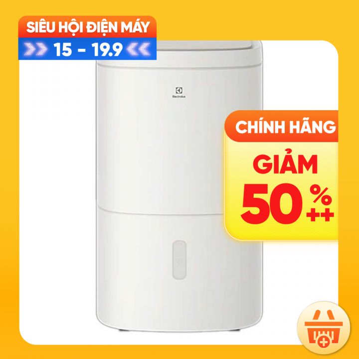 Máy Hút Ẩm và tạo I-on Electrolux EDH10TRBW1 20L DTSD 42m2-HÀNG CHÍNH HÃNG