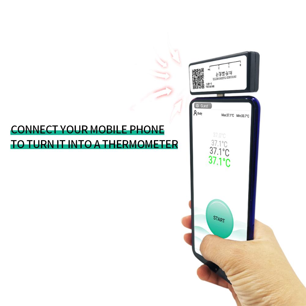 Portable Mobile Phone Infrared Thermometer Type-C Non-Contact IR Thermometer Object Thermometer for Mobile Phone Tablet