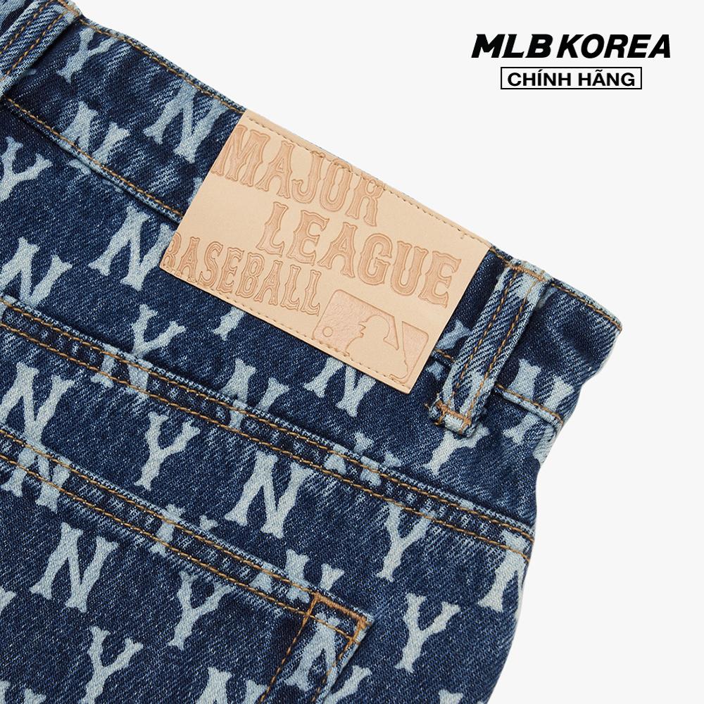 MLB - Quần shorts jeans nữ Classic Monogram 3FDPM0123