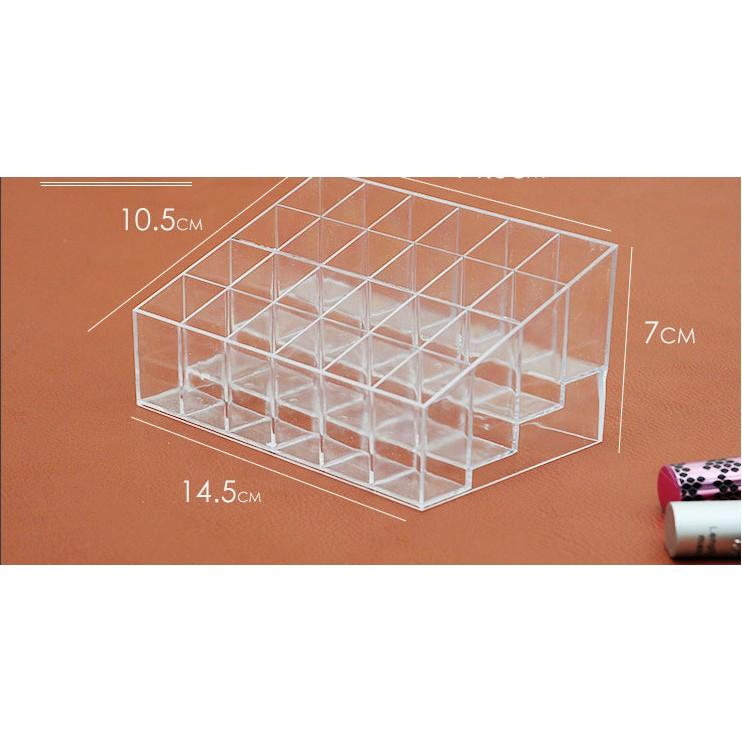 Khay Đựng Son 24 Ô Mica