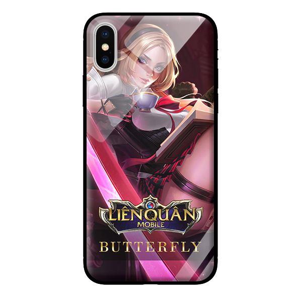 Ốp kính cường lực cho iPhone XS MAX Liên Quân Butterfly - Hàng chính hãng