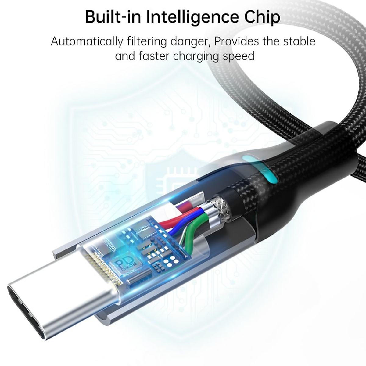 Dây cáp sạc type C sạc nhanh 100W Type-C to Type-C chuẩn PD 3.0 hiệu CHOETECH XCC-GY-1002 dài 180cm truyền data tốc độ cao 480Mbps - hàng chính hãng