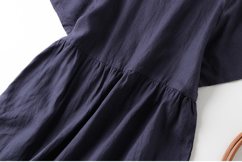 Đầm suông Linen thiết kế 2 túi sườn sang chảnh form rộng nhiều màu da215